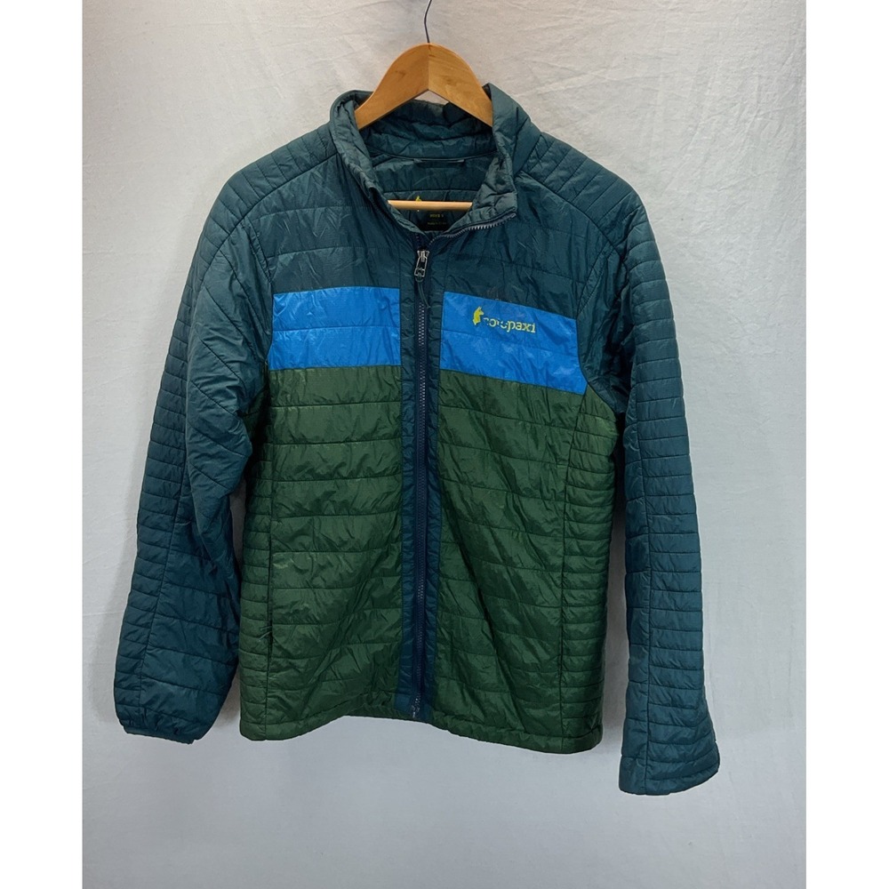 Cotopaxi Capa Insulated Jacket Mens Green Blue Sz S Lightweight Packable Outdoor